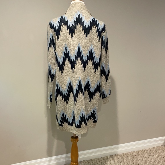 Zigzag Open Front Sweater - Picture 4 of 6
